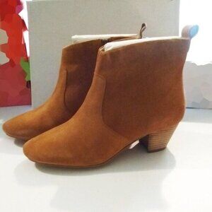 Find ~ Tan Caramel Ankle Boots Size 9.5 ~ NIB MSRP $60 ~ Boho Zippered Booties